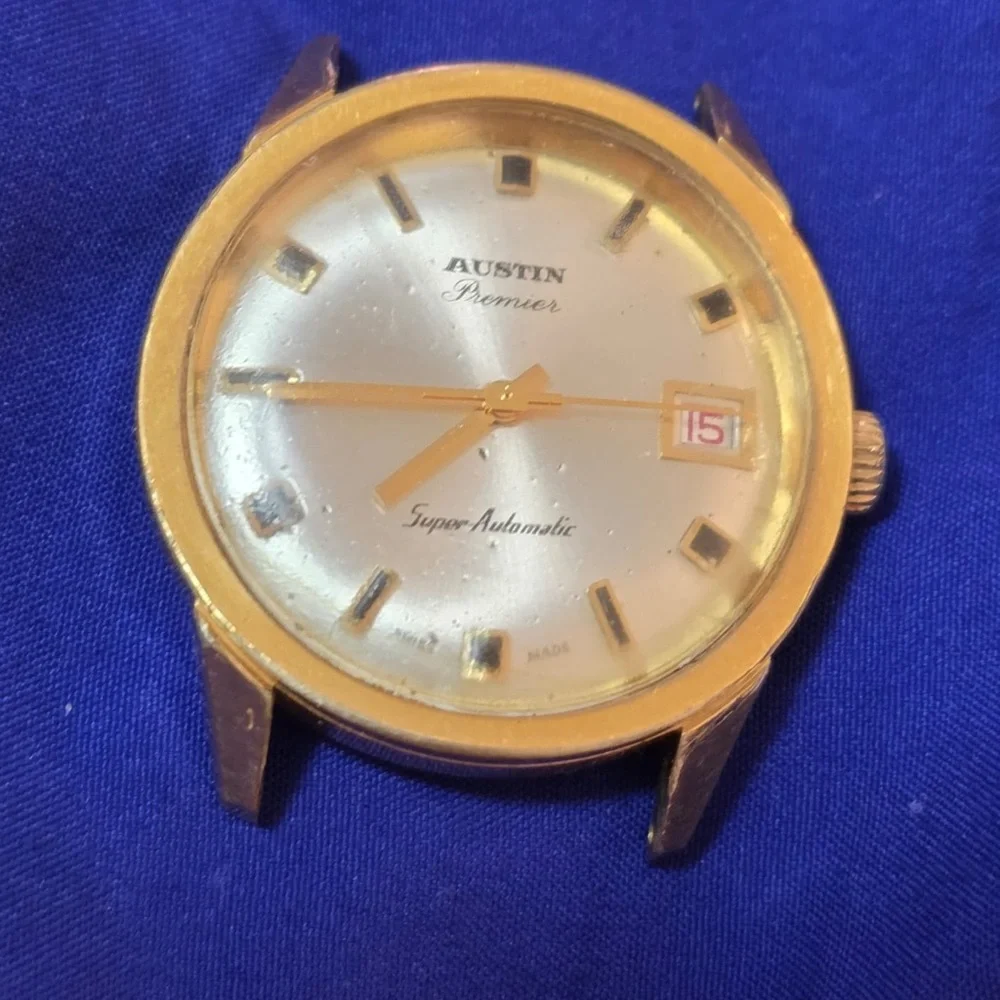 Austin Super Automatic Vintage Swiss Made Mens Watch Needs Service